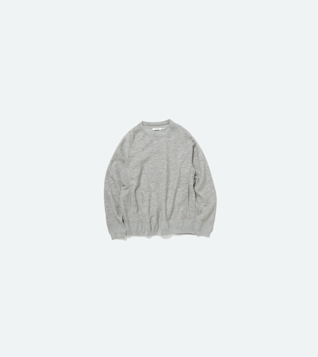 DWELLER CREW PULLOVER W/N PILE NN-C4304灰