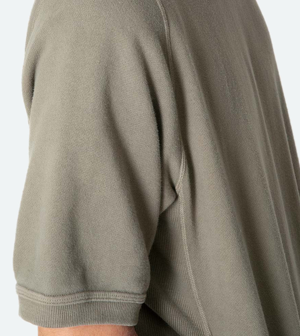 DWELLER S/S CREW PULLOVER COTTON SWEAT OVERDYED