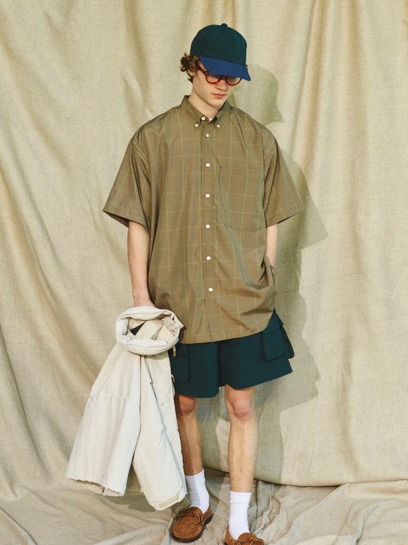 Tech Regular Collar Shirts S/S Gun club Plaids