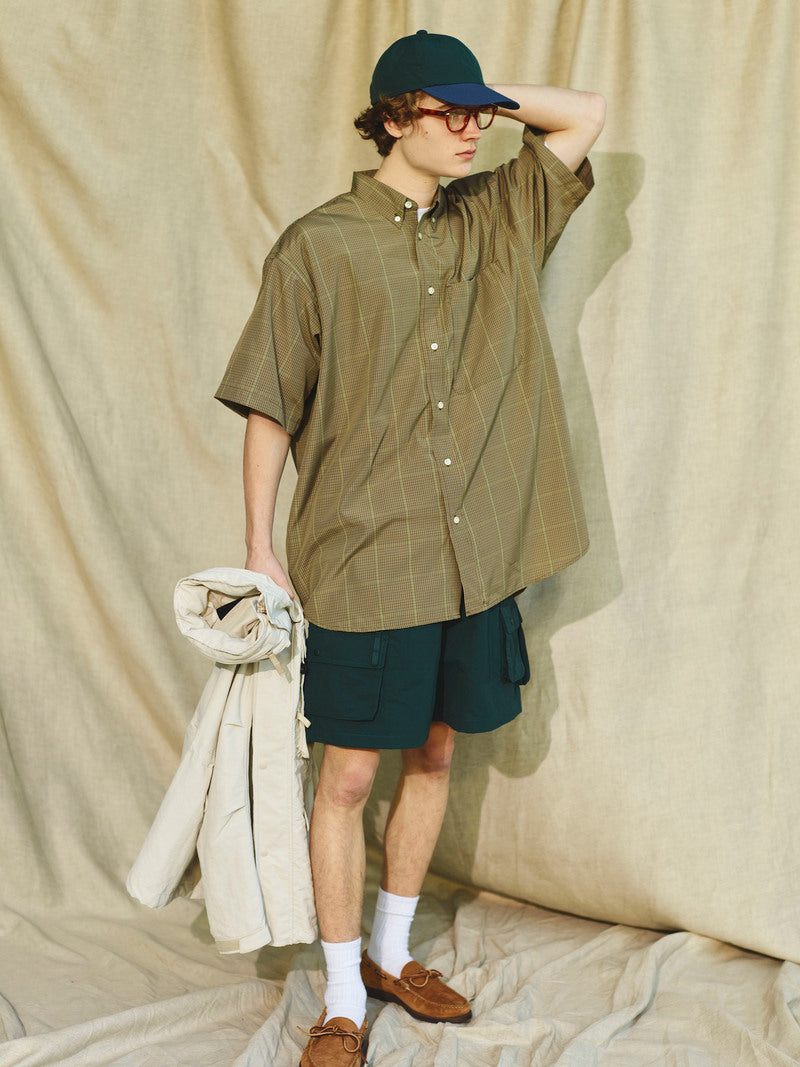 Tech Regular Collar Shirts S/S Gun club Plaids