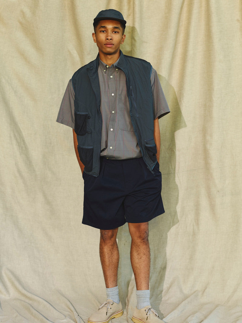 Tech Regular Collar Shirts S/S Gun club Plaids