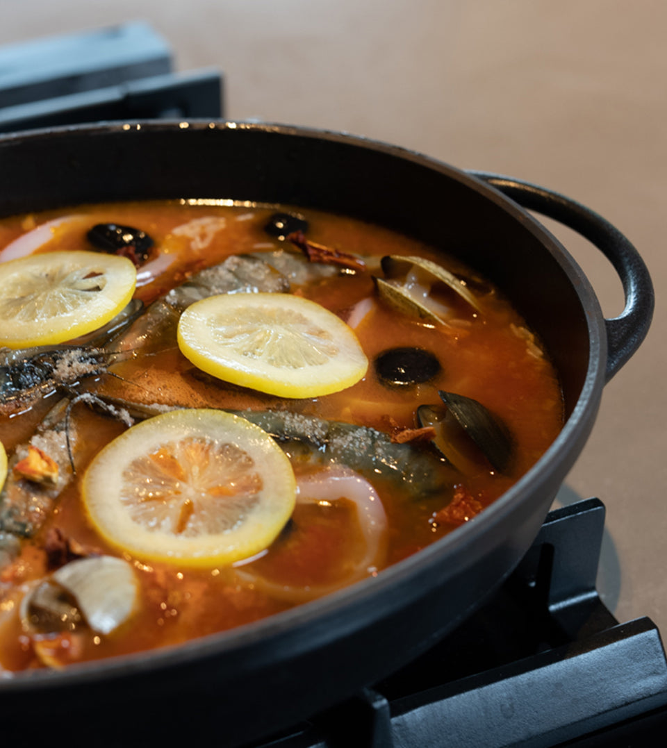 シーフードパエリア