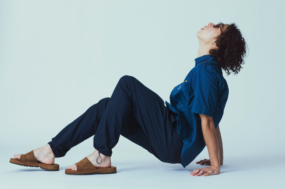 WALKER ANKLE CUT EASY SLACKS POLY TWILL by GRAMICCI