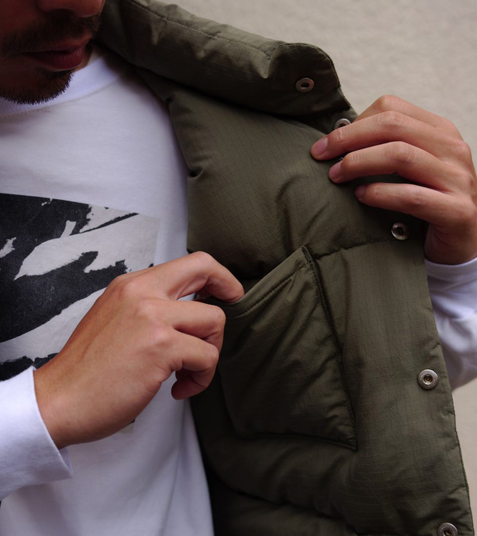 HIKER DOWN VEST POLY RIPSTOP DICROS dew®