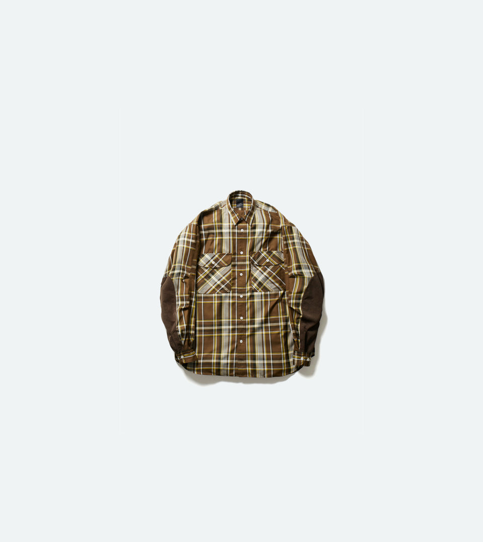 TECH ELBOW PATCH WORK SHIRTS FLANNEL PLAIDS