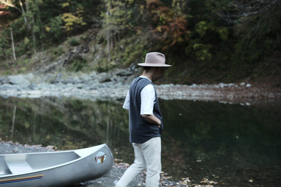 STROLLER HAT WOOL FELT - TAUPE