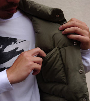 HIKER DOWN VEST POLY RIPSTOP DICROS dew®