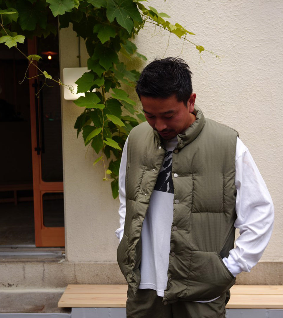 nonnative HIKER DOWN VEST POLY RIPSTOP-