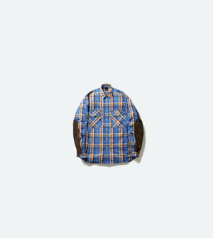 TECH ELBOW PATCH WORK SHIRTS FLANNEL PLAIDS