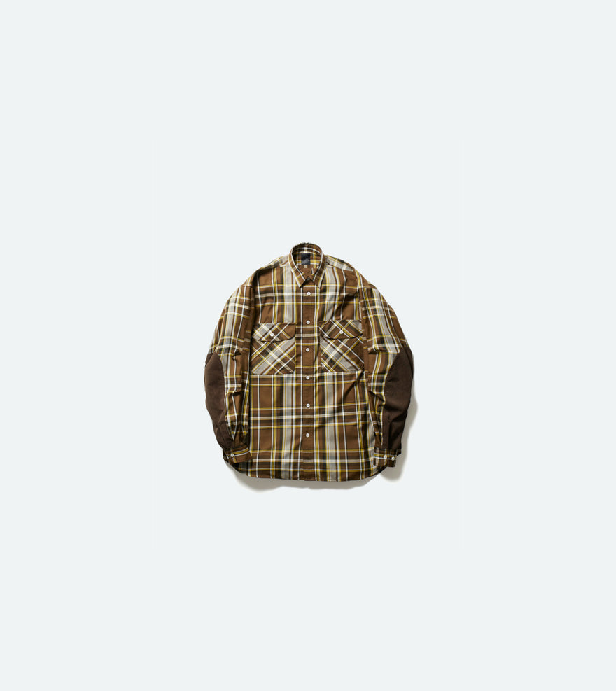 TECH ELBOW PATCH WORK SHIRTS FLANNEL PLAIDS