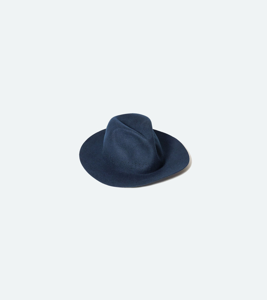 STROLLER HAT WOOL FELT - NAVY